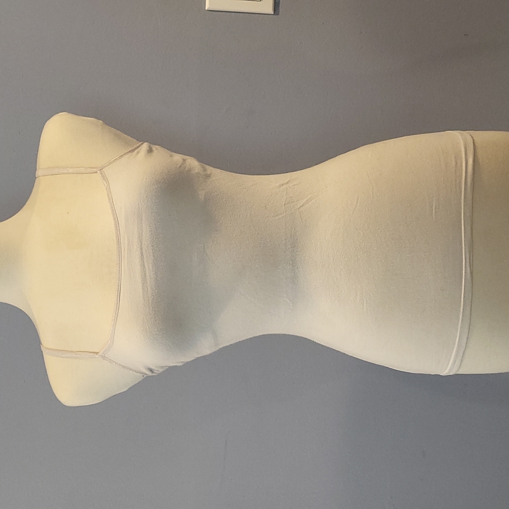 Small White SO Cami Tank Top with Adjustable Straps